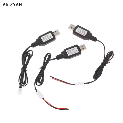【YY】1Pc 2026 New RC Toys Car Boat USB Charger Cable 7.4v (3.7v X2) USB Charger SM-4P Li-ion Battery 