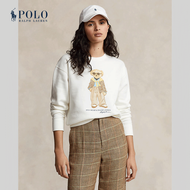 Polo Ralph Lauren เสื้อสเวตเตอร์ผู้หญิง Polo Bear Fleece Crewneck Sweatshirt รุ่น WMPOKNINFB20601 สีขาว