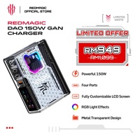 REDMAGIC DAO 150W GaN Charger | Super Fast Charge | 4 in 1 Socket : A/2C/1DC | Touch Screen + RGB