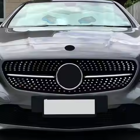 For Mercedes Benz A CLA Class W177 V177 W176 C117 C118 W118 Car Air Intake Grille Decoration Sequin 
