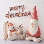 Christmas Balloon Matte Balloon Elk Balloon Cane Balloon Snowman Balloon Santa Balloon Coffee Shop C