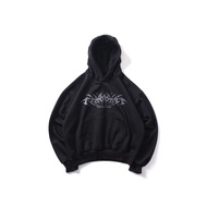 Black Viory Club Boxy Hoodie HD.BX.006/