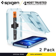 Spigen Tempered Glass Screen Protector [GlasTR EZ FIT] designed for iPhone 15 Pro Max / 14 Plus / iPhone 13 Pro Max / iPhone 12 Pro Max [Case Friendly] - Sensor Protection / 2 Pack