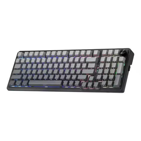 Redragon 98 Keys Wireless Gasket RGB Gaming 3-Mode PBT Mechanical Hot-Swap South-Facing RGB Socket K