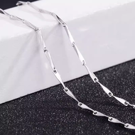 PT950 Platinum Necklace Womens 18K White Gold Versatile Choker Necklace Fashionable Fresh out Jewelr