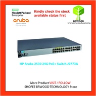 HP ARUBA J9773A: ARUBA 2530 24G POE+ 24 PORT 10/100/1000 MBPS POE+ C/W 4XSFP SWITCH