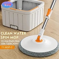 Spin Mop Set with Bucket Automatic Rotating Mop No Hand-Washing Lazy Mops Self-Cleaning Microfibre