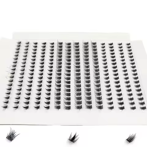AMSDCN Bottom&Spiky Lashes Clusters Volume Individual Lashes Cluster Extensions Spikes Lashes Cluste