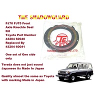 Knuckle Seal Kit Land Cruiser 1990 1992 LC70 FJ70 FJ75 Front Axle Toyota Part Number 43204 60040