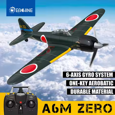 Eachine A6M Zero 2.4GHz EPP 400mm Wingspan 6-Axis Gyro One-Key U-Turn Aerobatic Mini RC Airplane BNF
