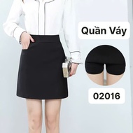 BIGSIZE QC Short A-shaped Skirt Pants with elastic protective lining inside - 02016