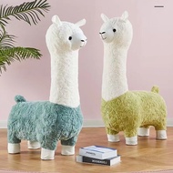 Alpaca Cartoon Soft animal stool Lamma stools cute seater Super Cute Alpaca Animal Ottoman