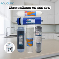 เครื่องกรองน้ำ 5 ขั้นตอน RO 500 GPD AQUATEK-SILVER อควาเทค (2007014)