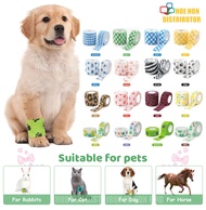 Pet Cohesive Bandage 2.5cmx4.5m 1" Paws Leg Multipurpose Cat Dog Injury Tape Wrap Adhesive+Elastic P