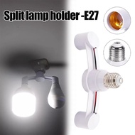 1 to 2 lamp holder E27 to E27 conversion lamp holder E27 screw lamp holder 1 to 2 LED lamp holder