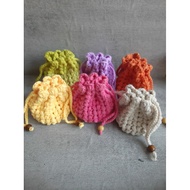 Mini Multipurpose Crochet Pouch tws airpod Coin makeup Holder