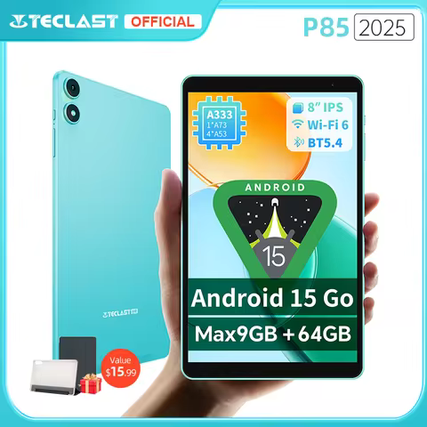 Teclast P85 Tablet 2025 Android 15 8-inch IPS A333 5-core 9GB(3GB+6GB Expansion) RAM 64GB ROM Wi-Fi 