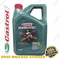 ☞HOT SALES ORI CASTROL SEMI 10W40 4L MAGNATEC ENGINE OIL SYNTHETIC PETROL DIESEL 10W-40 10W 40 HYUNDAI KIA MAZDA FORD✤