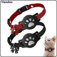 MUNDAN Pet Reflective Collar, Night Visibility Reflective GPS Tracker Necklace,  Adjustable Pet Trac