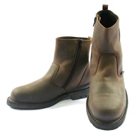 Black Hammer Men's Safety Shoes Mid Cut Slip On With Zip - BH4664