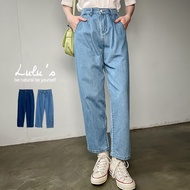 LULUS [A04220045] E Back Elastic Denim Wide Pants 2 Colors 220421