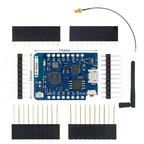 D1 Mini Pro 4M 16M Bytes External Antenna Connector Based ESP8266 ESP-8266EX CP2104 WIFI Development