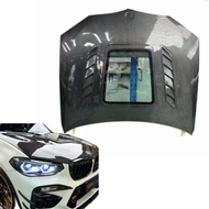 Dry Carbon Hood with Clear Glass For BMW F97 X3M F98 X4M