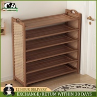 【Thickened and upgraded】Bamboo Shoe Rack Organizer Wood 50/70/90/100cm 40+ Shoe Rack Organizer