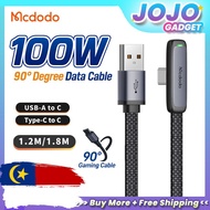MCDODO Zebra Series Type-C 90 Degree Gaming Data Cable 1.2m 1.8m Compatible for 36W Type-C CA 279 33