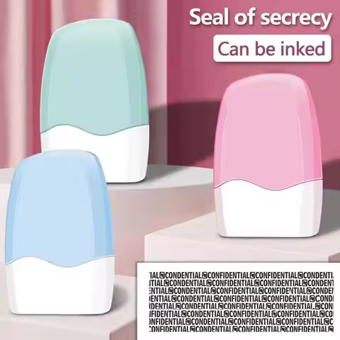 Confidential Roller Stamp Reusable Ink Address Eraser Roller for Privacy Protection Easy Using Secur