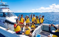 (8-14 orang) Memancing di laut Okinawa, gabungan/sewa kapal, setengah hari/sehari penuh, penjemputan