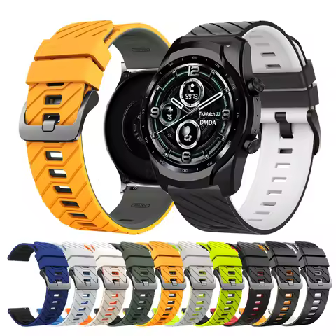22mm Replacement Strap For TicWatch Pro 3 Ultra LTE/GPS Solicone Watch Band For TicWatch pro 2021 X 
