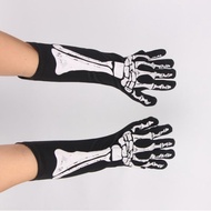 [MAKY] Halloween Skeleton Skeleton Gloves Trick Dark Wind Convex Gloves Skeleton Ghost Festival Cost