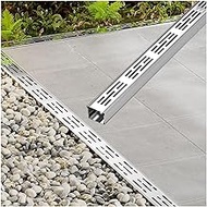 Trench Drain 304 Stainless Steel Channel Trench Drain System, Outdoor Yard Driveway Deck Garage Drai