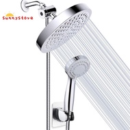 Shower Heads, High Pressure Rainfall and Handheld Shower Head Combo, 3 Mode Detachable Dual Shower Head for Bath