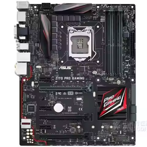 Asus Z170 PRO G AMING motherboard supports 1151 pin 67th generation CPU i7700 K with M2 hard drive i