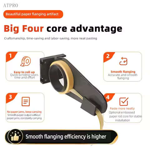 Masking Tape Flanging Tool, 1.5cm / 0.59 Inch Soft Edge Tape Dispenser for Automotive Painting, No-J