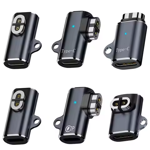 Magnetic Charger Bone Conduction Headphone Charging Adapter 90 Degree Bending Type-C Connector for S