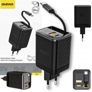 Dudao A67 Travel Charger 67Watt GaN Charger USB-C Fast Charging Adapter Charger