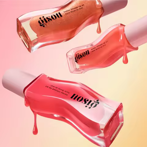 2025 Original Gisou Honey Watermelon Strawberry Essence Lip Oil Moisturizing Reduce Lip Lines Exfoli