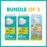 Icon Protective KF99 Series- Family Set 2 Adult + 1 Kid [Bundle of 3]