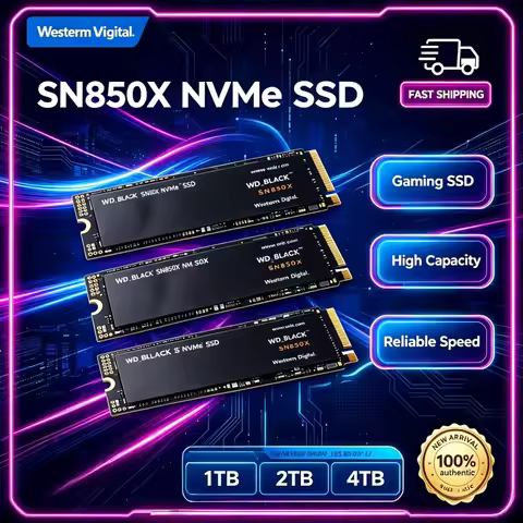 WD_BLACK SN850X NVMe PCIe Gen4 X4 Internal M.2 SSD 4TB Mass Capacity Storage Disk Quick System Boot 