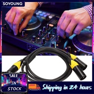 Soyoung Gugxiom 3 Pin 1 Female to 2 Male XLR Microphone Cord 1m/3.2ft