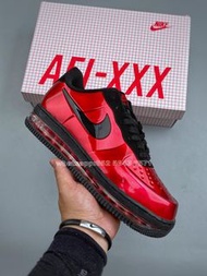 🎀順豐包郵 全新Nike Air Force 1 548968 601 運動鞋 波鞋 紅黑 漆皮織物橡膠氣墊｜Color 红黑｜Size 40-45