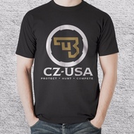 Men t shirt Hot Sale NEW Ceska Zbrojovka Firearms Guns CZ - USA Logo aoY3A