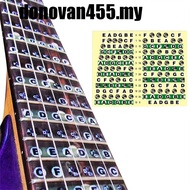DONOVAN Guitar Note Sticker Guitar Accessories Portable Frets Note Decal Musical Scale Electric Guit