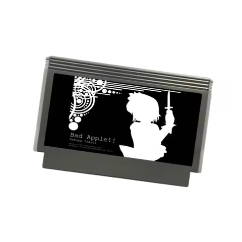 Bad Apple!! Shadow Art Music Video ( Not A Game ) Cartridge for FC Console 60Pins 8 bit Video Game C