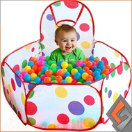 TENDA . SN-M7 1.2m Ball Pool Toy Children's Ball Bath Basket Tent + Basketball Hoop Birthday Gift