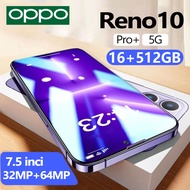 【Bisa COD】hp terbaru OPP0 Reno10 Pro+ NFC Handphone 7.5 lnci HD 5G/4G 90Hz Smartphone Promosi Produk