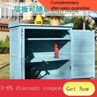 YQ54 Waterproof and Sun Protection Outdoor Locker Outdoor Storage Cabinet Shoe Cabinet Sundries Cabinet Wooden Tool Cabi